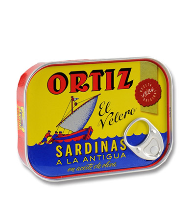שימורי סרדינים בשמן זית ORTIZ